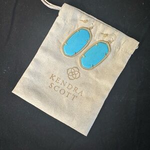 Kendra Scott Danielle Turquoise Gold Earrings